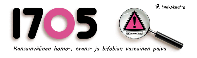 Kansainvälinen homo-, trans- ja bifobian vastainen päivä 17.5.