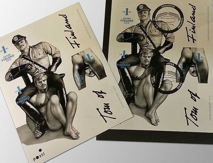 Suomen Posti julkaisi Tom of Finland -postimerkkejä. Alkuun asiasta nousi kohu, mutta se laantui nopeasti. ToF-kuvastoa on sittemmin liitetty myös osaksi virallista Suomi-kuvaa.