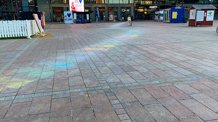 Narinkkatori, Helsinki illalla 10.6.2021