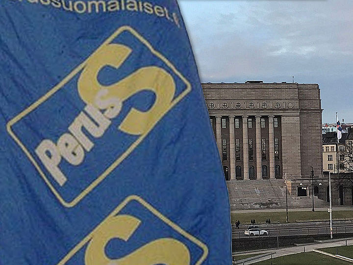 Perussuomalaiset näyttävät pyyhkivän eduskunnan enemmistön - käytännössä kansan tahdolla - pöytää.